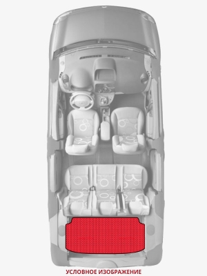 ЭВА коврики «Queen Lux» багажник для Peugeot 206+